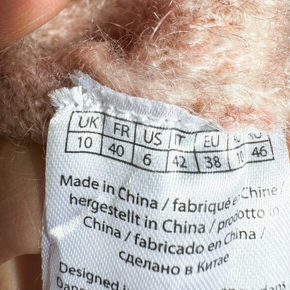 Remain Birger Christensen Pink Geometric Print Wool Mohair Sweater 6 Oversized - Picture 8 of 8